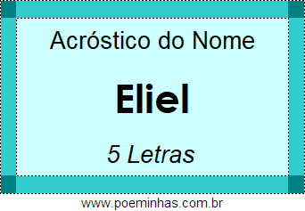 Acróstico de Eliel