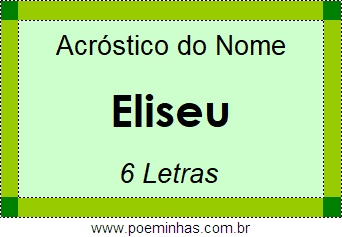 Acróstico de Eliseu