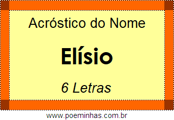 Acróstico de Elísio