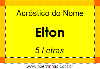 Acróstico de Elton