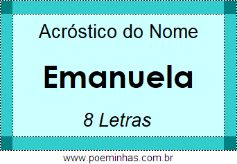 Acróstico de Emanuela