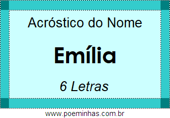 Acróstico de Emília