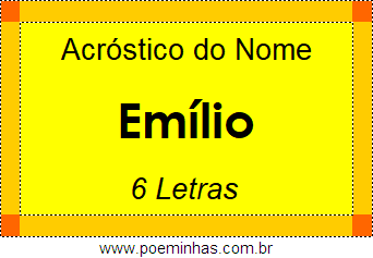 Acróstico de Emílio