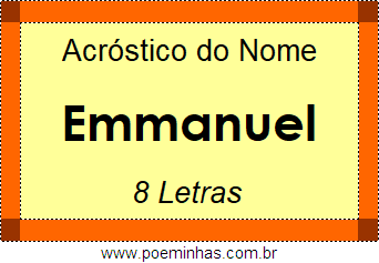 Acróstico de Emmanuel