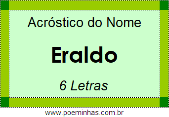 Acróstico de Eraldo