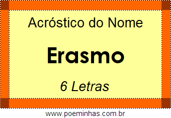 Acróstico de Erasmo