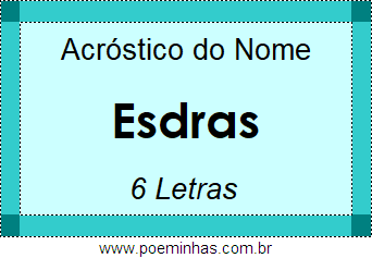 Acróstico de Esdras