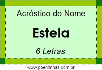 Acróstico de Estela