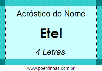 Acróstico de Etel