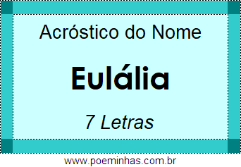 Acróstico de Eulália