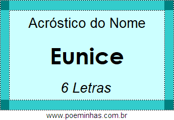 Acróstico de Eunice