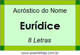 Acróstico de Eurídice