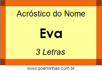 Acróstico de Eva