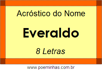 Acróstico de Everaldo