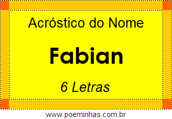 Acróstico de Fabian