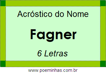 Acróstico de Fagner