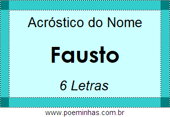 Acróstico de Fausto