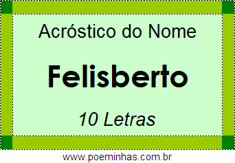 Acróstico de Felisberto