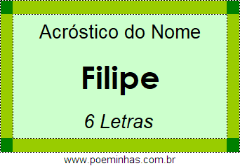 Acróstico de Filipe