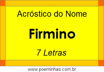 Acróstico de Firmino