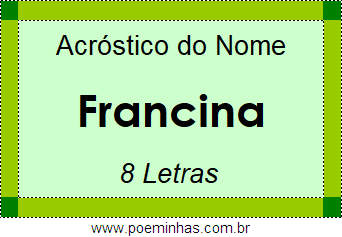 Acróstico de Francina