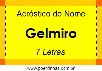 Acróstico de Gelmiro