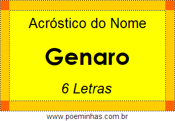 Acróstico de Genaro