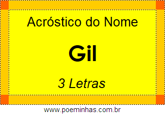 Acróstico de Gil