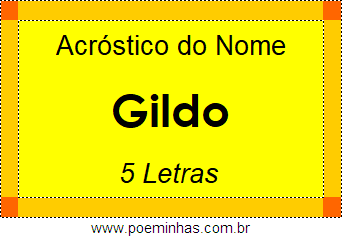 Acróstico de Gildo