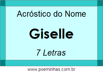 Acróstico de Giselle