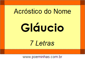 Acróstico de Gláucio