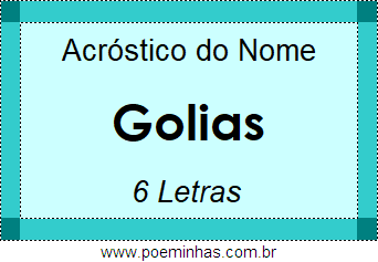 Acróstico de Golias