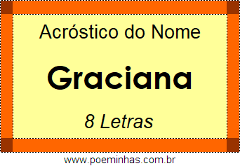 Acróstico de Graciana