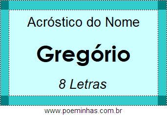 Acróstico de Gregório