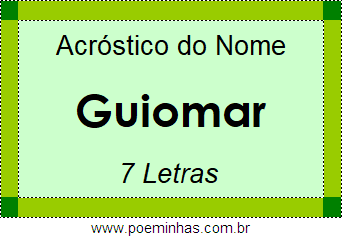 Acróstico de Guiomar