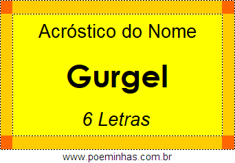 Acróstico de Gurgel