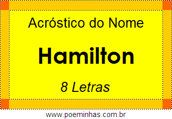 Acróstico de Hamilton