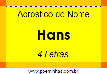 Acróstico de Hans