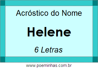 Acróstico de Helene