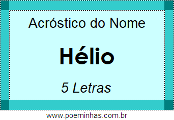 Acróstico de Hélio