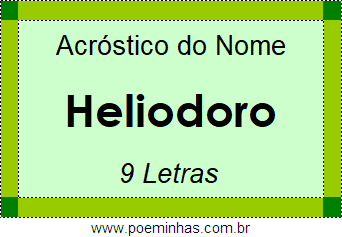 Acróstico de Heliodoro