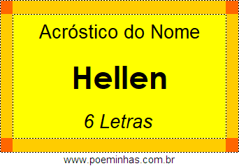 Acróstico de Hellen