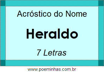 Acróstico de Heraldo