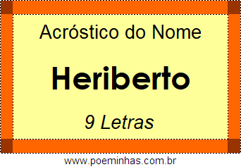 Acróstico de Heriberto