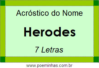 Acróstico de Herodes