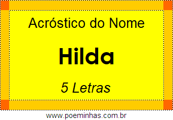 Acróstico de Hilda