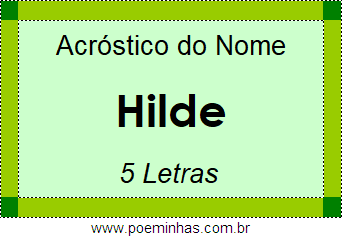 Acróstico de Hilde