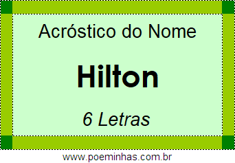 Acróstico de Hilton