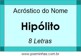 Acróstico de Hipólito