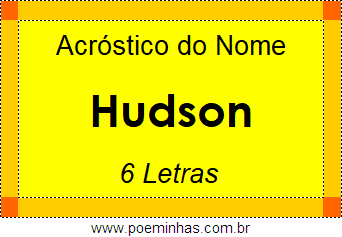 Acróstico de Hudson